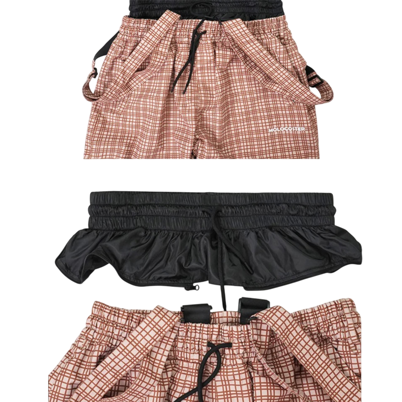 Pantalones de nieve a cuadros Molocoster para mujer