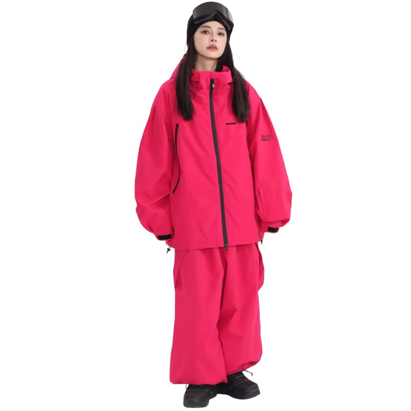 Doorek - 3L Rabbit Ears Hooded Ski Suit Set --Men's