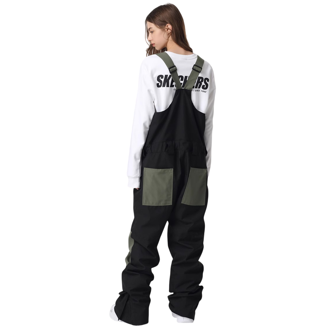 Searipe - Petos de nieve con paneles multicolores - Para mujer