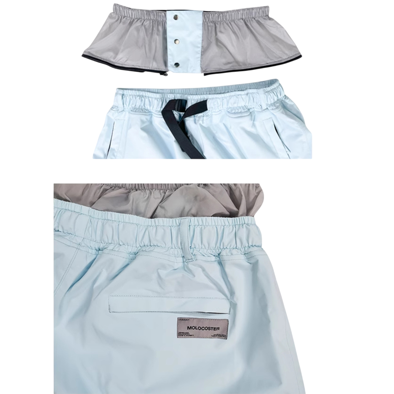 Pantalones de nieve básicos de color sólido Molocoster para mujer