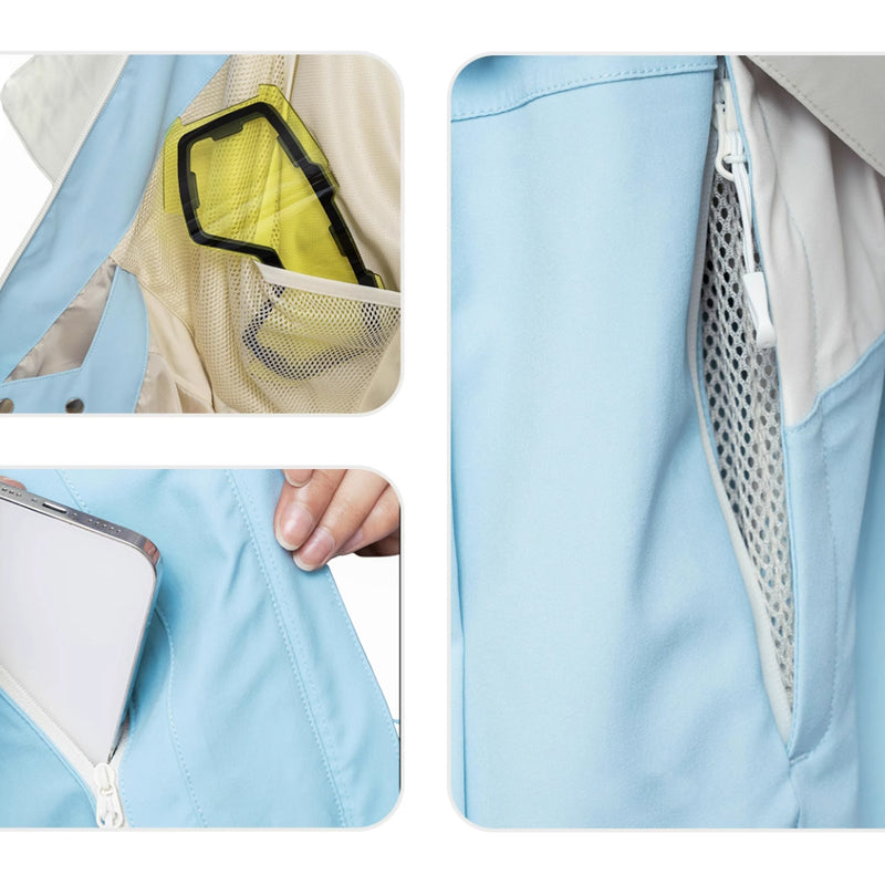 LITAN - Macaron faux two-piece Snow Jacket --Women's