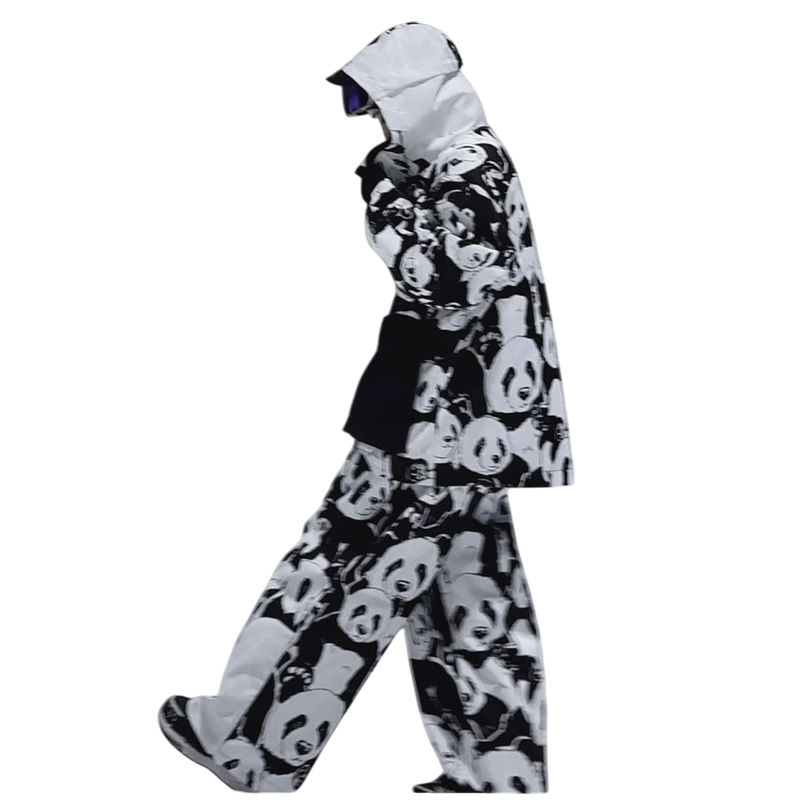 Hellystudio -Panda Snow Pullover Jacket --Women's