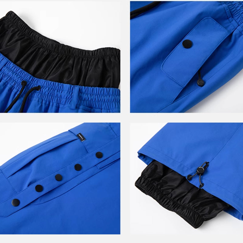 Pantalones y traje de esquí impermeables de 3L con estilo RenChill para hombre