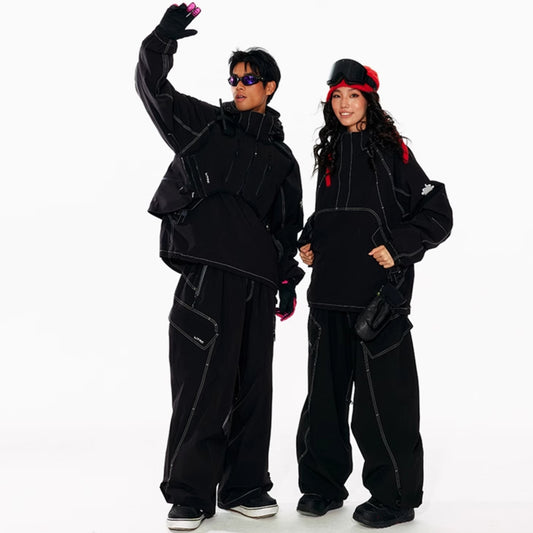 LITAN - Black Soft Shell Pullover --Men's