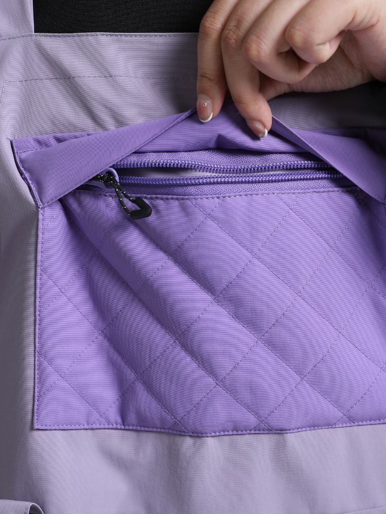 Gsou Snow - Peto de snowboard con bloques de color para mujer