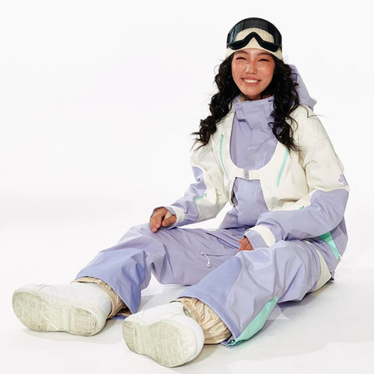 LITAN -  Macaron Snow Bib Pants --Women's