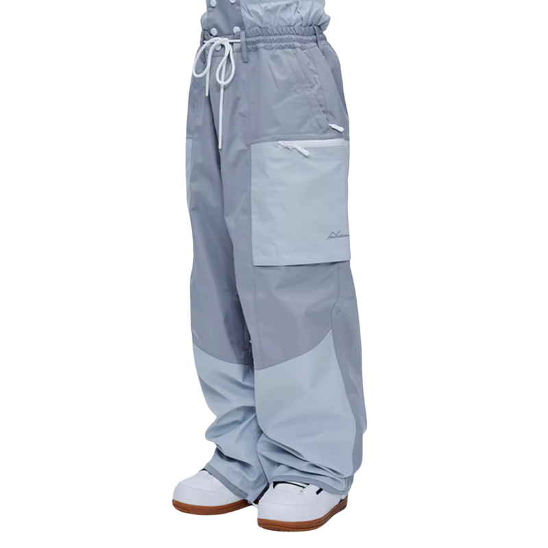 Nowinsnow - Pantalones de nieve holgados con bloques de color clásicos - Mujer