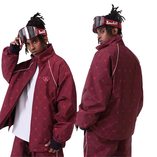RenChill Chic Hearts Claret Snow Suit--Women's