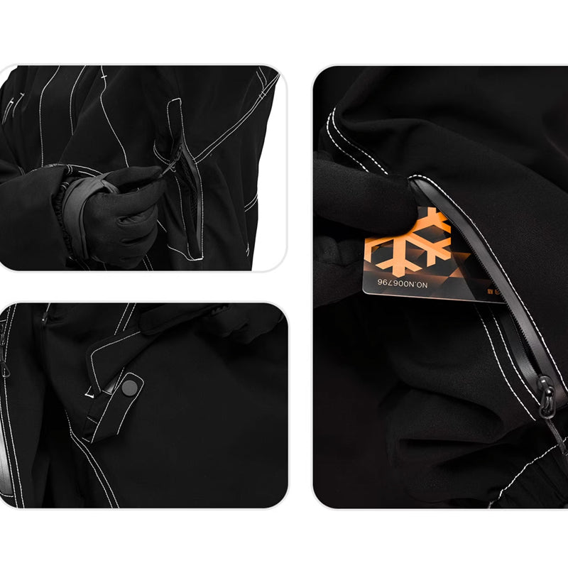 LITAN - Suéter Soft Shell Negro - Hombre