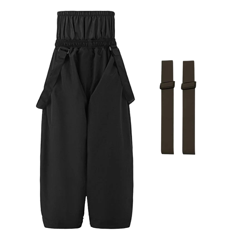 Doorek - BLACK/PINK Children's Ski Suit Set