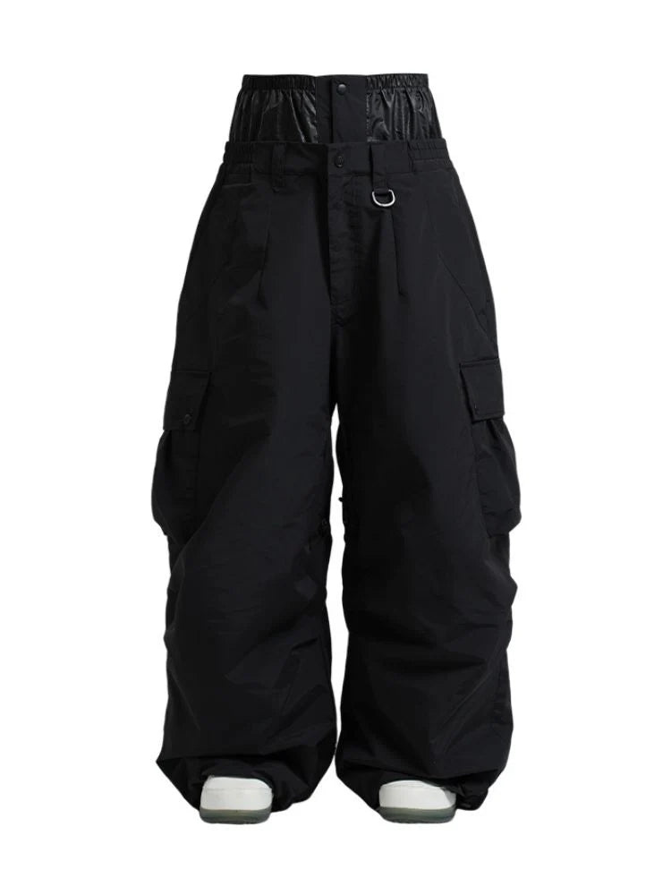 Gsou Snow - Pantalones de snowboard holgados y holgados para mujer