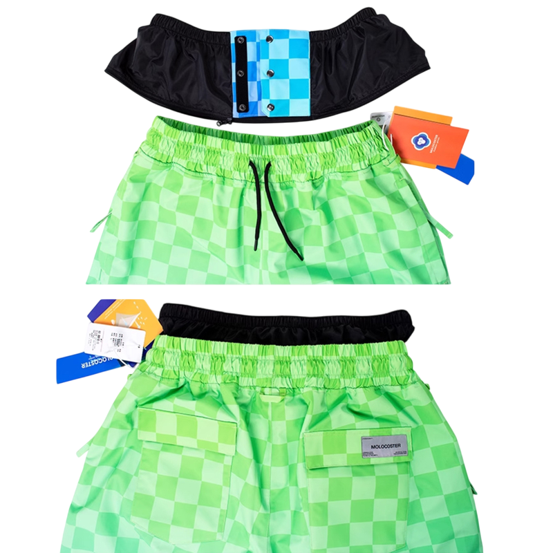 Molocoster 3L Gradient Chess Zipper SnowSuit--Men's