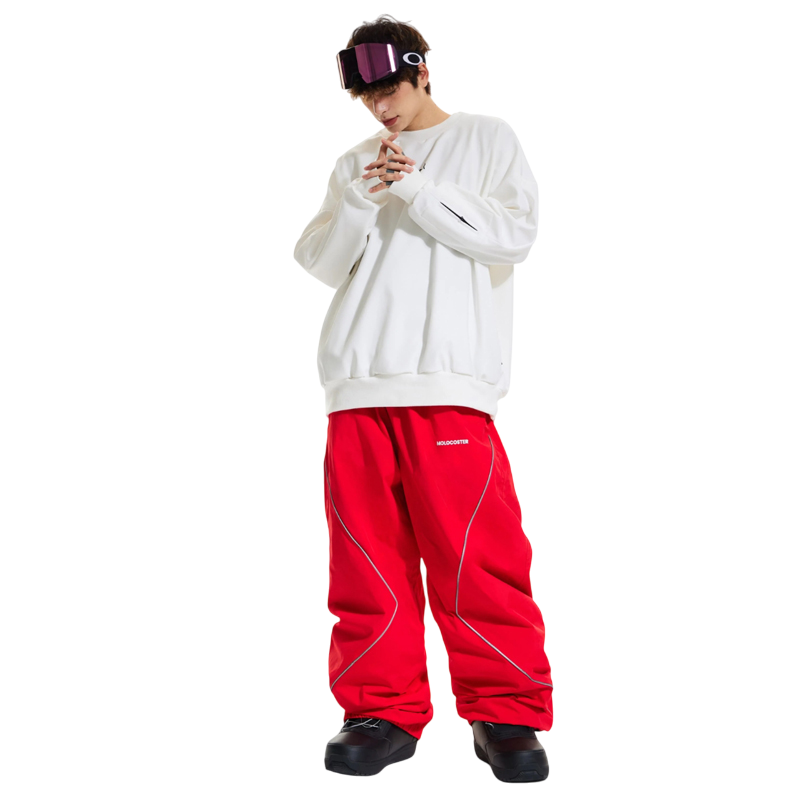 Molocoster Letters Snow Pants--Men's