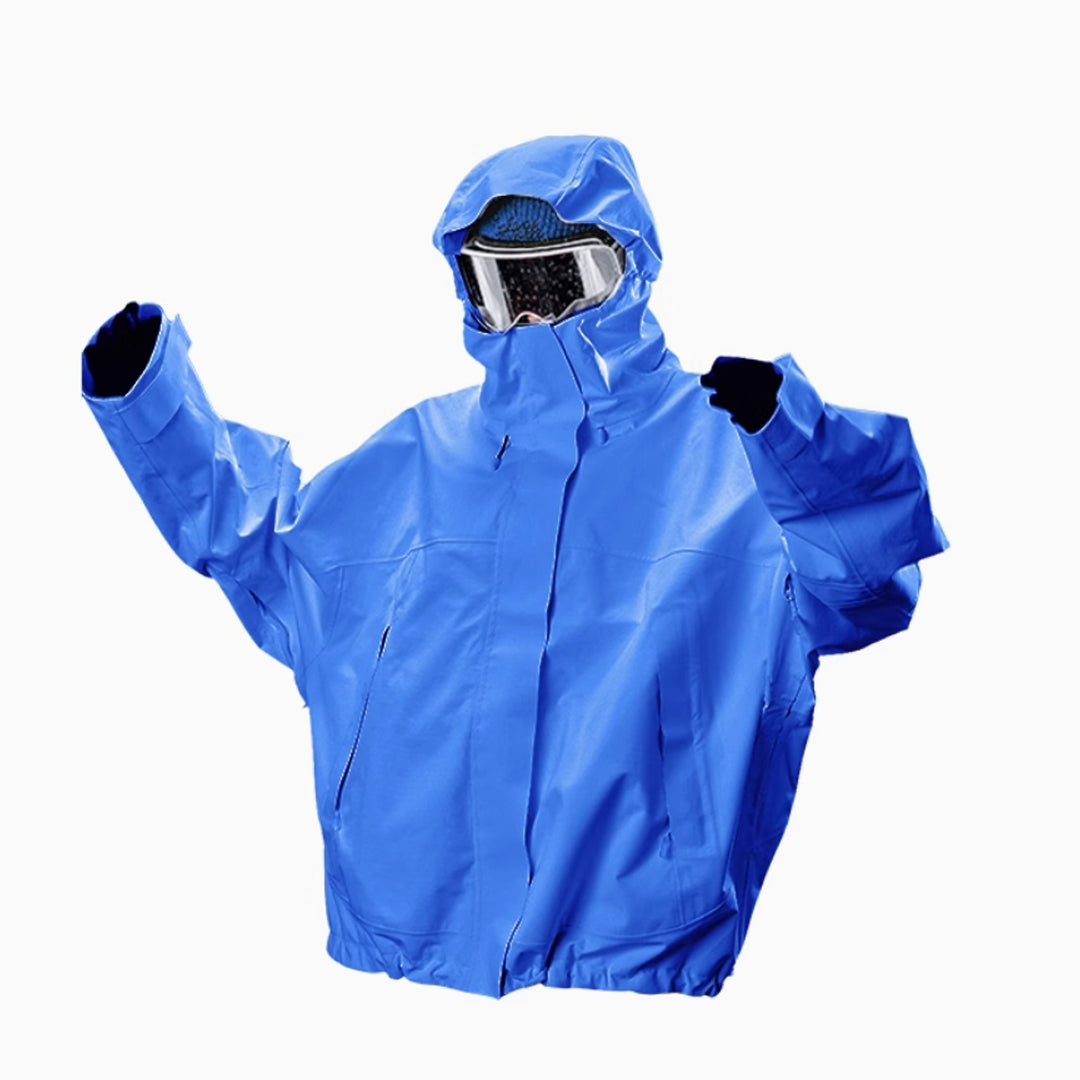 Hellystudio -High density waterproof White 3L Snow Jacket --Women's