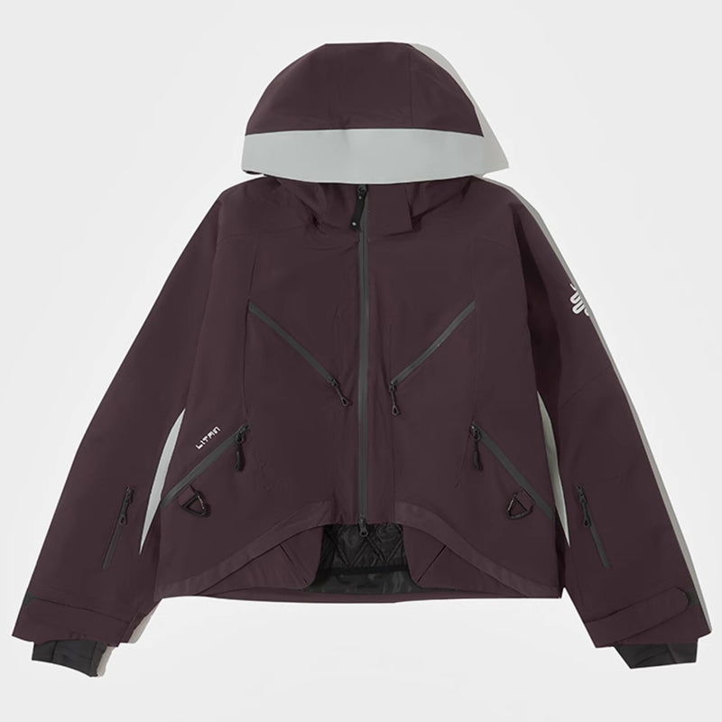 LITAN - Chaqueta de nieve aislante con forro interior extraíble para hombre