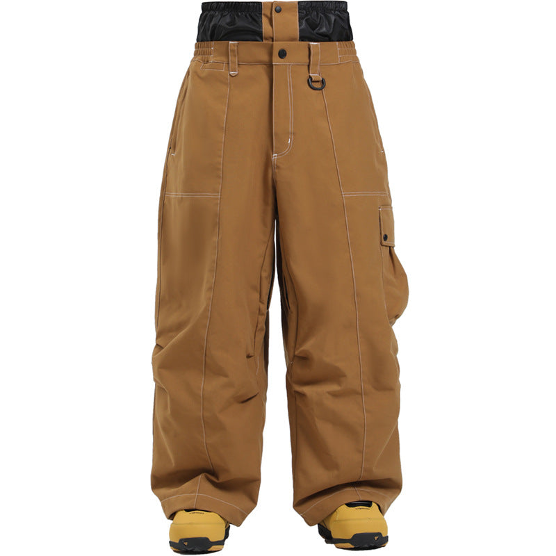 Pantalones de nieve holgados y resistentes al desgaste Gsou Snow Oxford para hombre