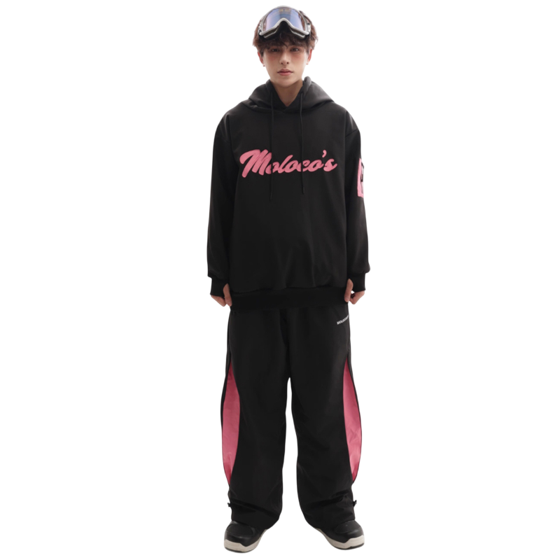 Sudadera con capucha rosa Molocoster para hombre 