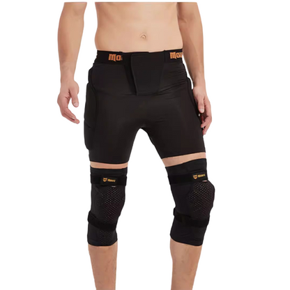 Doorek - BLACK Protection Shorts Unisex Hip Pads - Women's