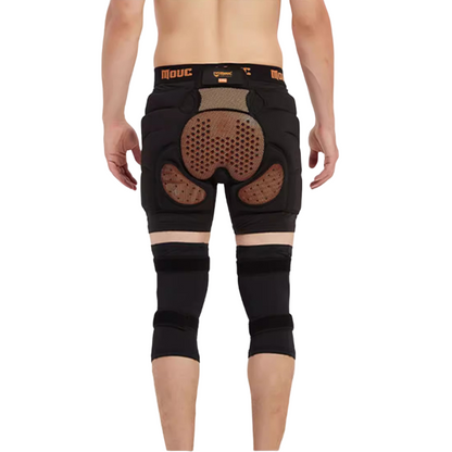 Doorek - BLACK Protection Shorts Unisex Hip Pads - Women's