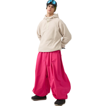 Gsou Snow- Drawstring Baggy Snow Pants --Men's