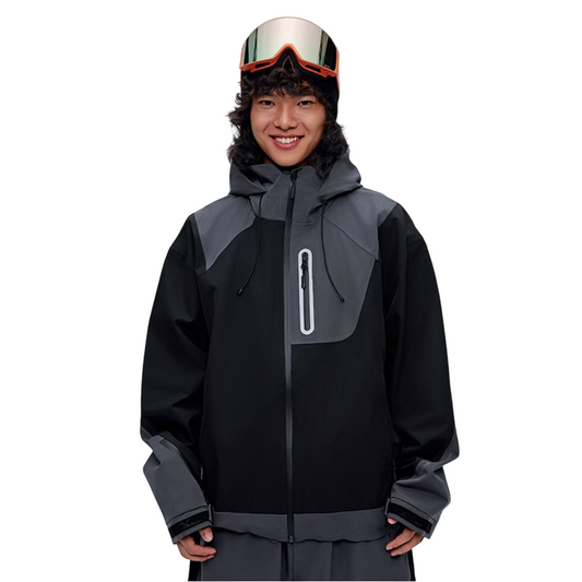 Nowinsnow - 3L black Ski Jacket--Men's