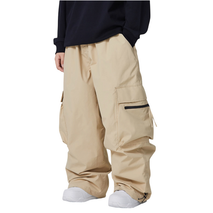 Searipe -Zip Pocket Baggy Snowboard pants --Men's