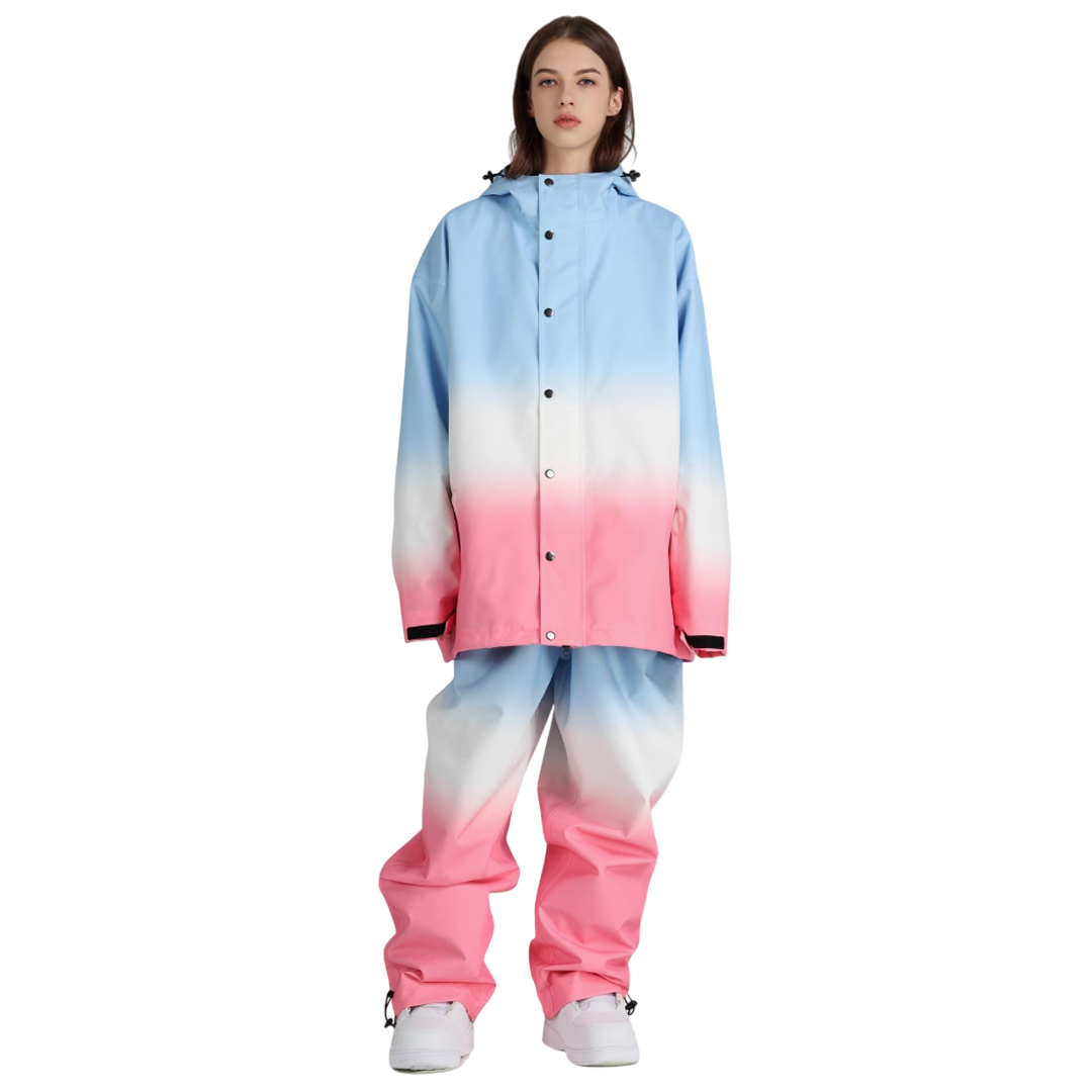 Searipe -Blue gradient Snow Suit --Men's