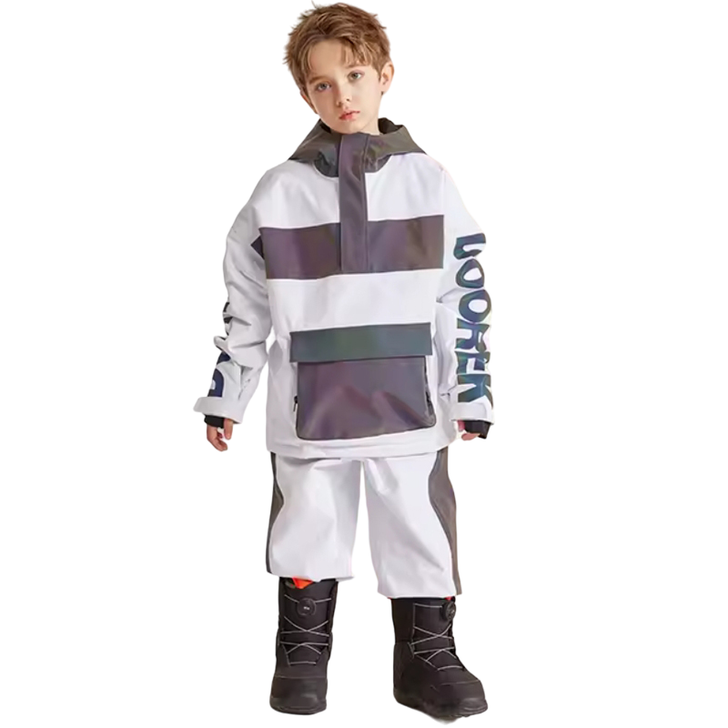 Doorek - Sky Blue Stripe Kids Reflective Suit