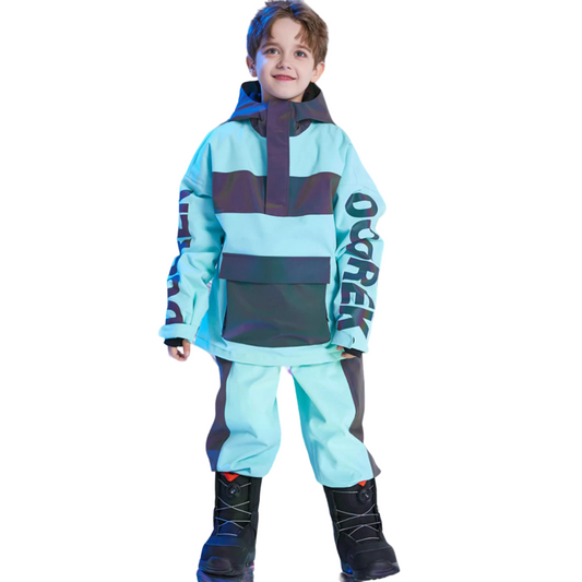 Doorek - Sky Blue Stripe Kids Reflective Suit