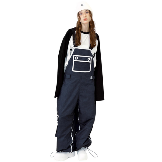 Hellystudio -Graffiti Cowboy Bib Pants --Men's