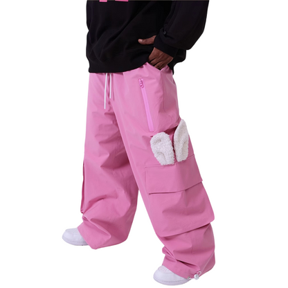 RenChill American big bow Motion Bunny Snow Pants--Men's