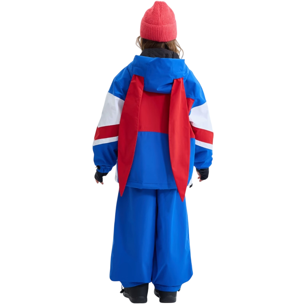 Doorek - 3L blue bow Children's  Ski Suit Set