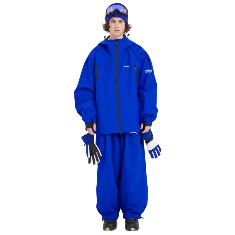 Doorek - 3L Rabbit Ears Hooded Ski Suit Set --Men's