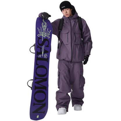 Searipe -3L cargo pocket baggy Snow Suit --Men's