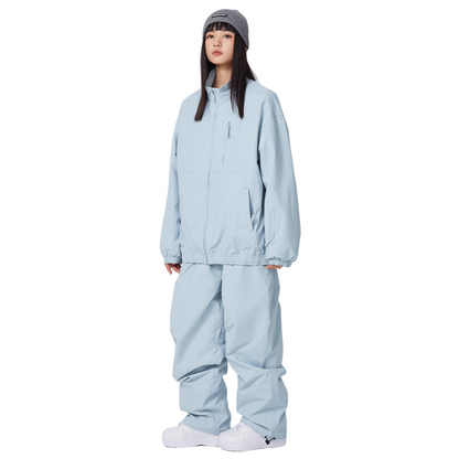 Searipe - Baggy Style Monochrome Shell Snow Suit - Women's