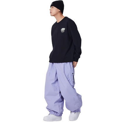 Searipe - 3L Monochrome Baggy Cargo Pants - Men's