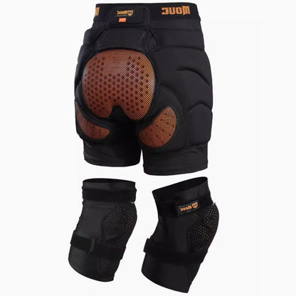 Doorek - BLACK Protection Shorts Unisex Hip Pads - Men's