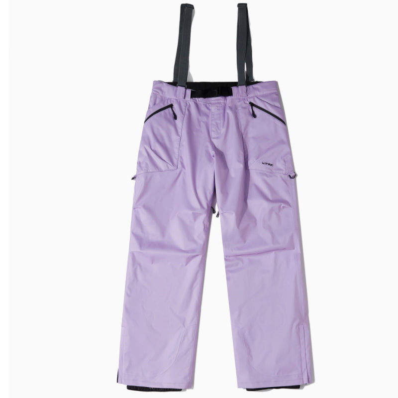 LITAN - Outdoor Suspender Purple snow pants --Men's