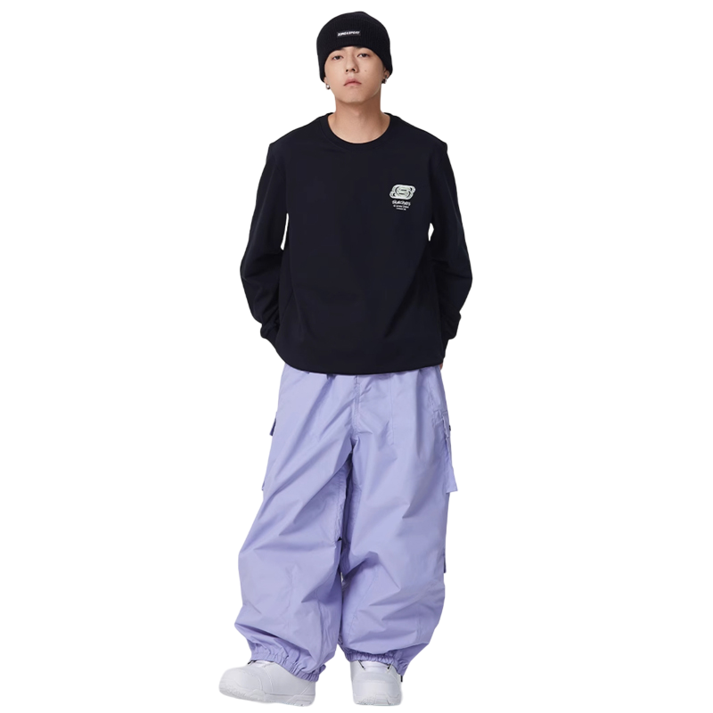 Searipe - 3L Monochrome Baggy Cargo Pants - Men's