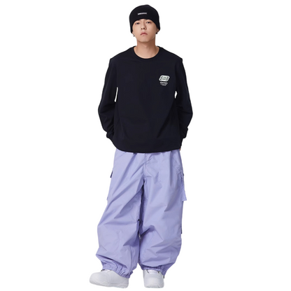 Searipe - 3L Monochrome Baggy Cargo Pants - Men's