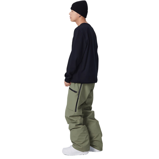 Searipe  - White Side Zipper Snow  Pants - Men's