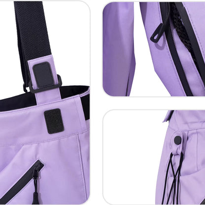 LITAN - Outdoor Suspender Purple snow pants --Men's