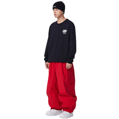 Searipe - 3L Monochrome Baggy Cargo Pants - Men's