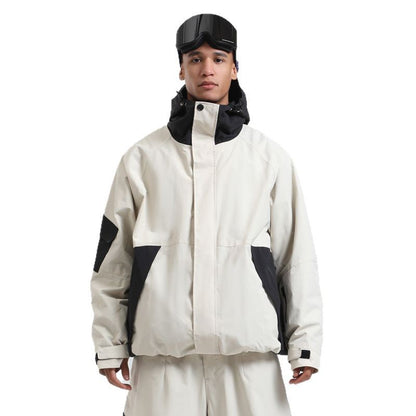 Gsou Snow- Raglan Sleeve Color Block Snow Jacket--Men's