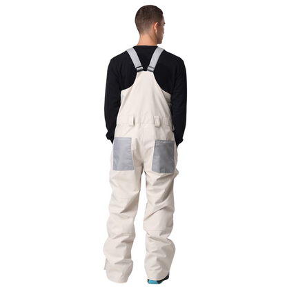 Searipe -Multicolor paneled Snow Bibs --Men's