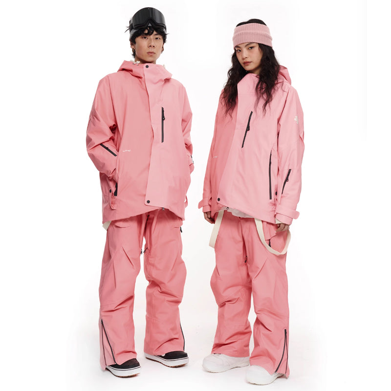 LITAN - Macarons Gradient Color Mountain Snow Jacket--Men's