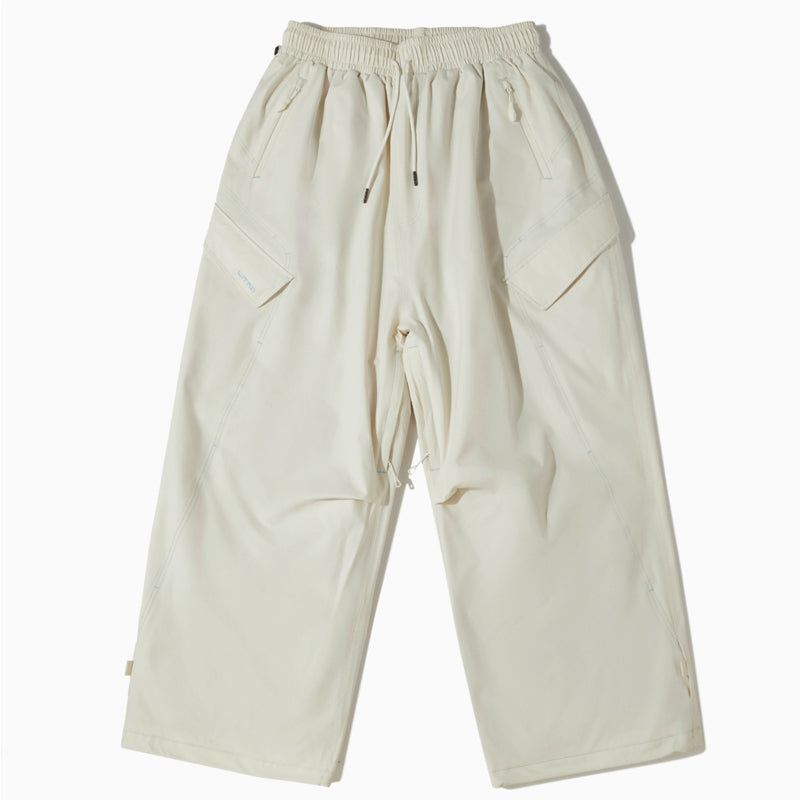 LITAN - White Baggy Snow Pants --Women's