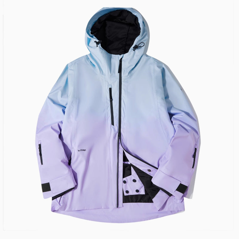 LITAN - Outdoor Suspender Purple snow Jacket--Women's
