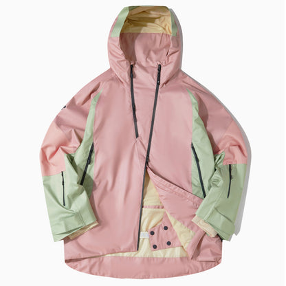 LITAN - Chaqueta de esquí rosa para exteriores de 3L - Mujer 