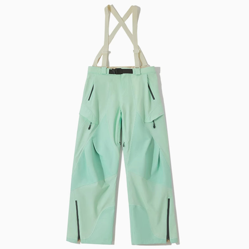 LITAN - Macarons Gradient Color Mountain Snow Bibs --Women's